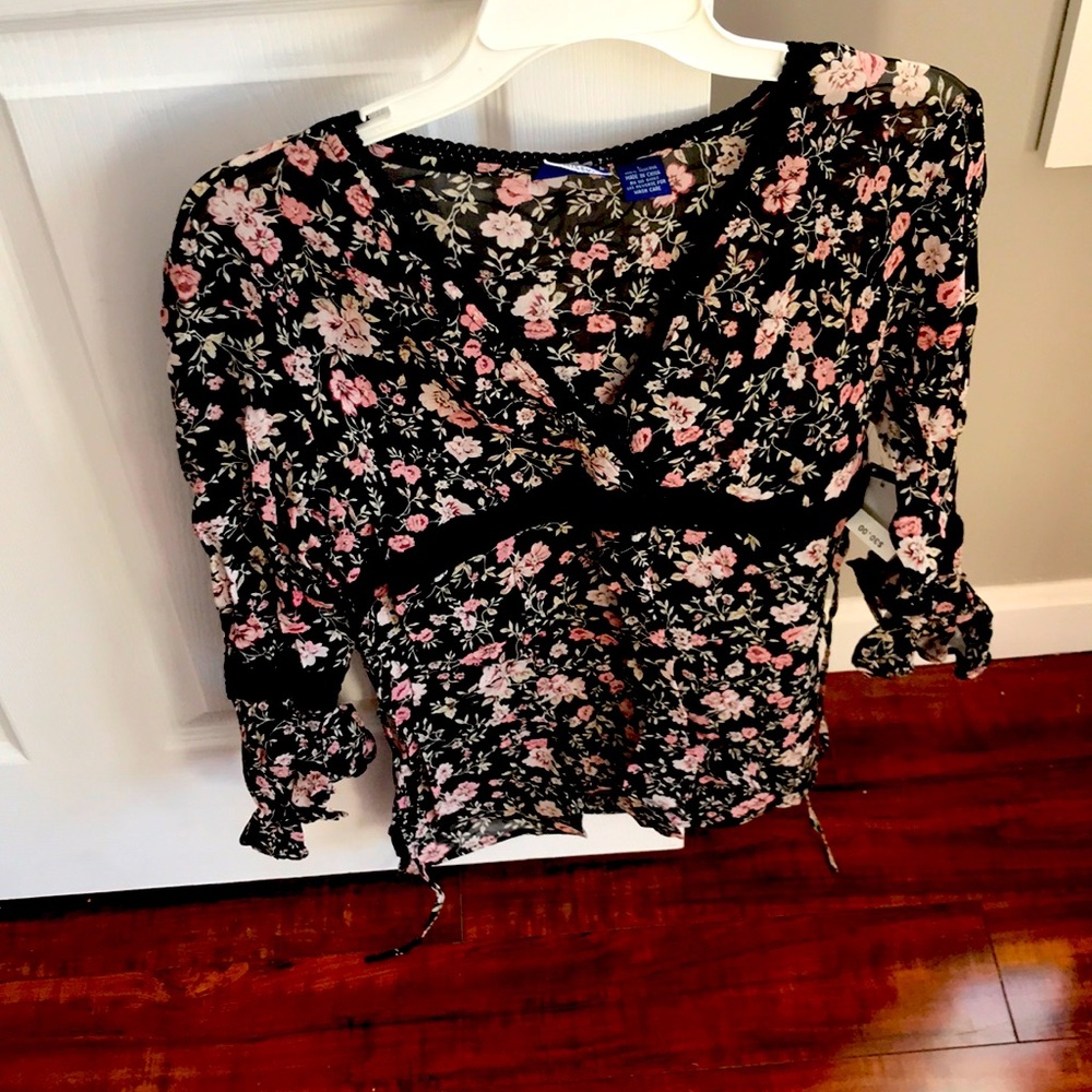Sheer boho top